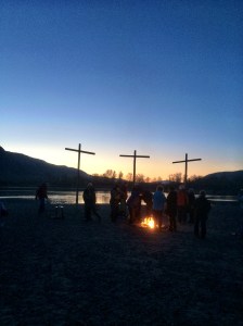 Image of Easter service on the beach